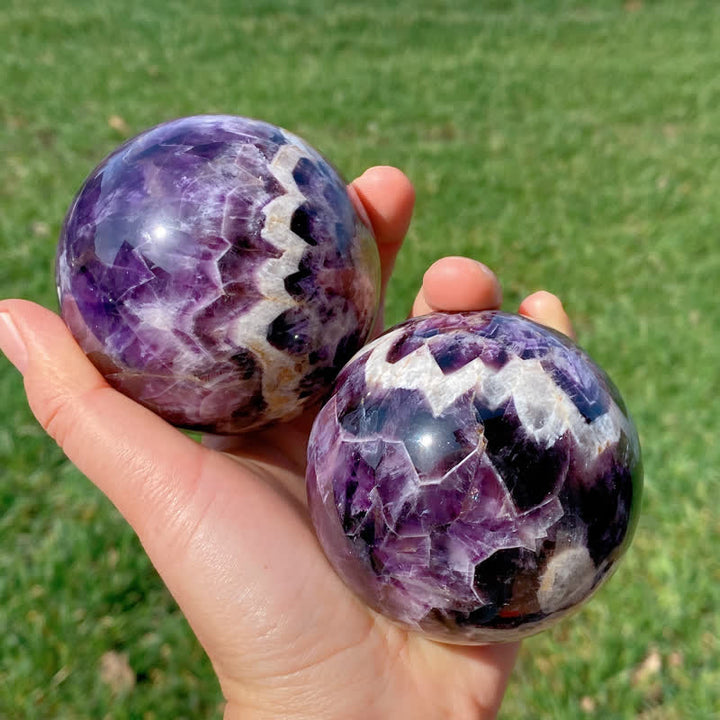 Olivenorma Natural Amethyst Crystal Sphere - image 9