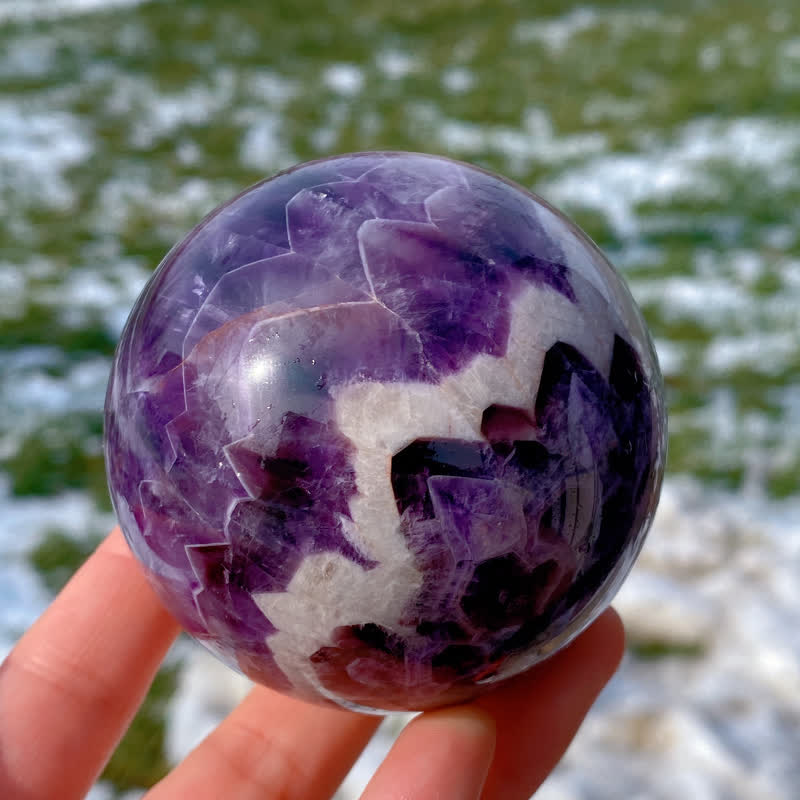Olivenorma Natural Amethyst Crystal Sphere - image 3