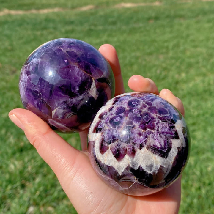 Olivenorma Natural Amethyst Crystal Sphere - image 8