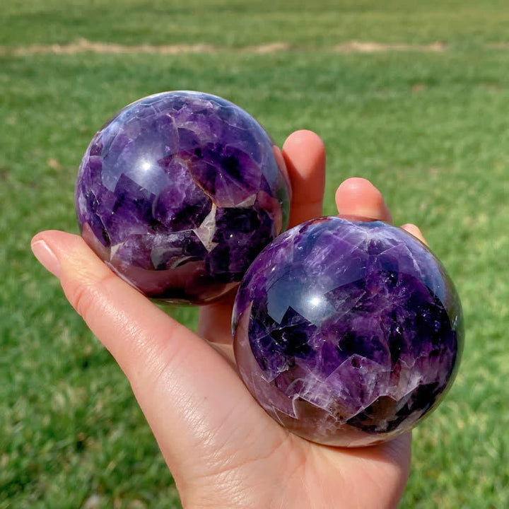 Olivenorma Natural Amethyst Crystal Sphere - image 6