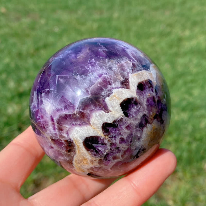 Olivenorma Natural Amethyst Crystal Sphere - image 5