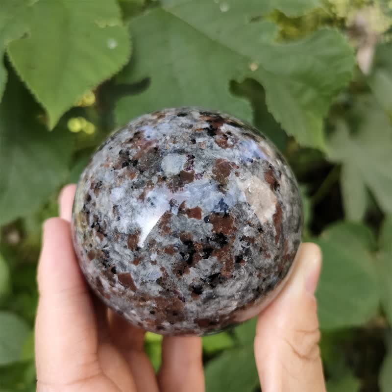 Olivenorma Set of 5 Natural Yooperlite Crystal Sphere - image 2