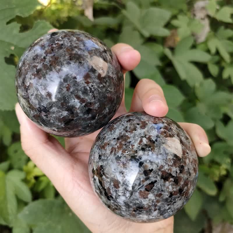 Olivenorma Set of 5 Natural Yooperlite Crystal Sphere - image 5
