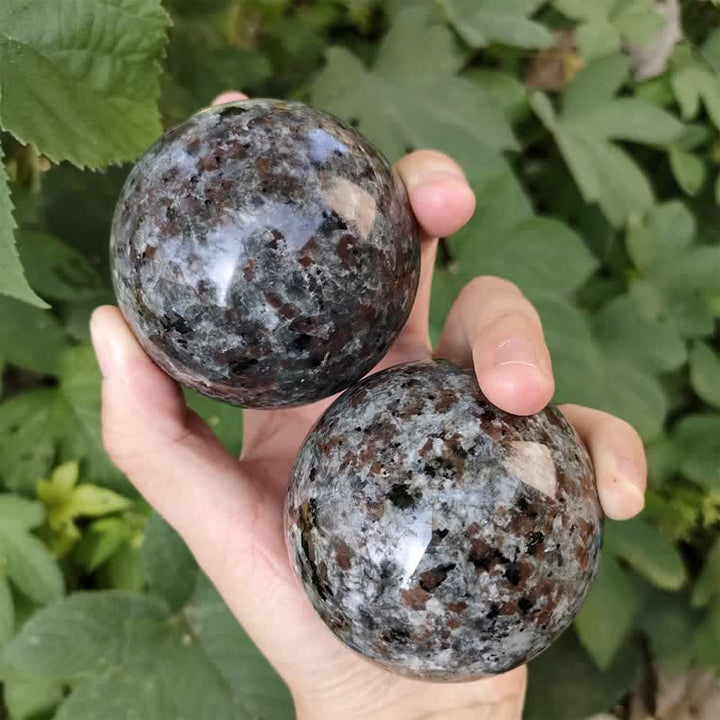 Olivenorma Set of 5 Natural Yooperlite Crystal Sphere - image 4