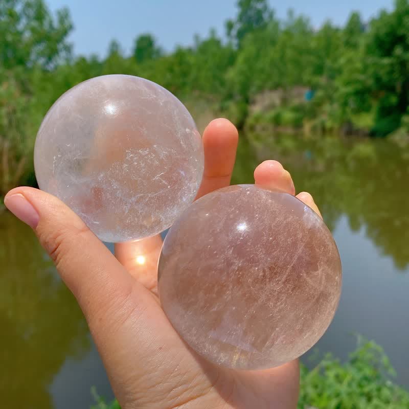 Olivenorma Natural Clear Quartz Crystal Sphere - image 6