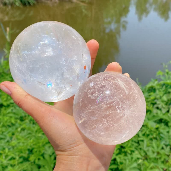 Olivenorma Natural Clear Quartz Crystal Sphere - image 7