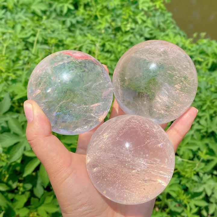 Olivenorma Natural Clear Quartz Crystal Sphere - image 8