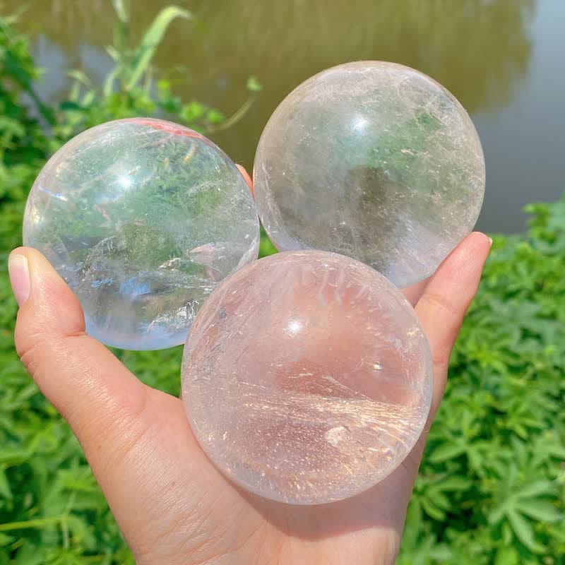 Olivenorma Natural Clear Quartz Crystal Sphere - image 2
