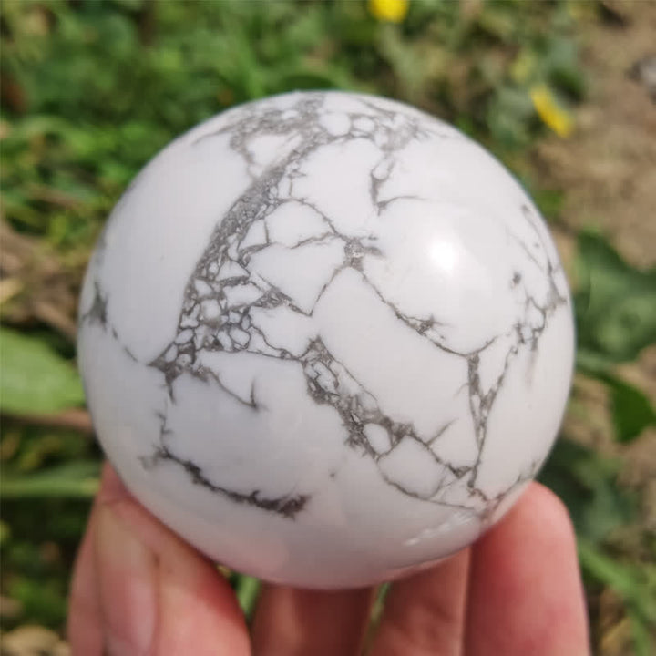 Olivenorma Natural White Turquoise Crystal Sphere - image 1