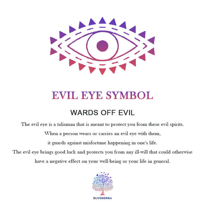 Olivenorma White Zircon Blue Topaz Evil Eye Jewelry - image 7
