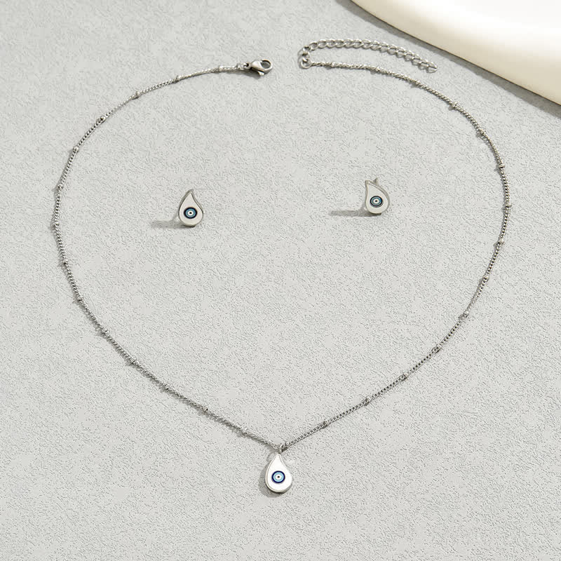 Olivenorma Blue Evil Eye Necklace Earrings Jewelry Set - Jewelry Set #2 - image 5