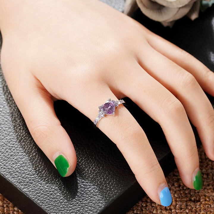 FREE Today: "Eternal Love" Amethyst Heart Ring - image 6
