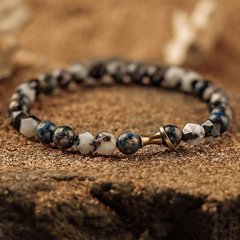 Olivenorma 6mm Natural Stone Men's Beaded Bracelet - image 11