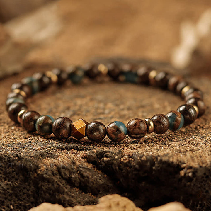 Olivenorma 6mm Natural Stone Men's Beaded Bracelet - image 15