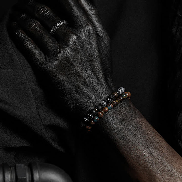 Olivenorma 6mm Natural Stone Men's Beaded Bracelet - image 22