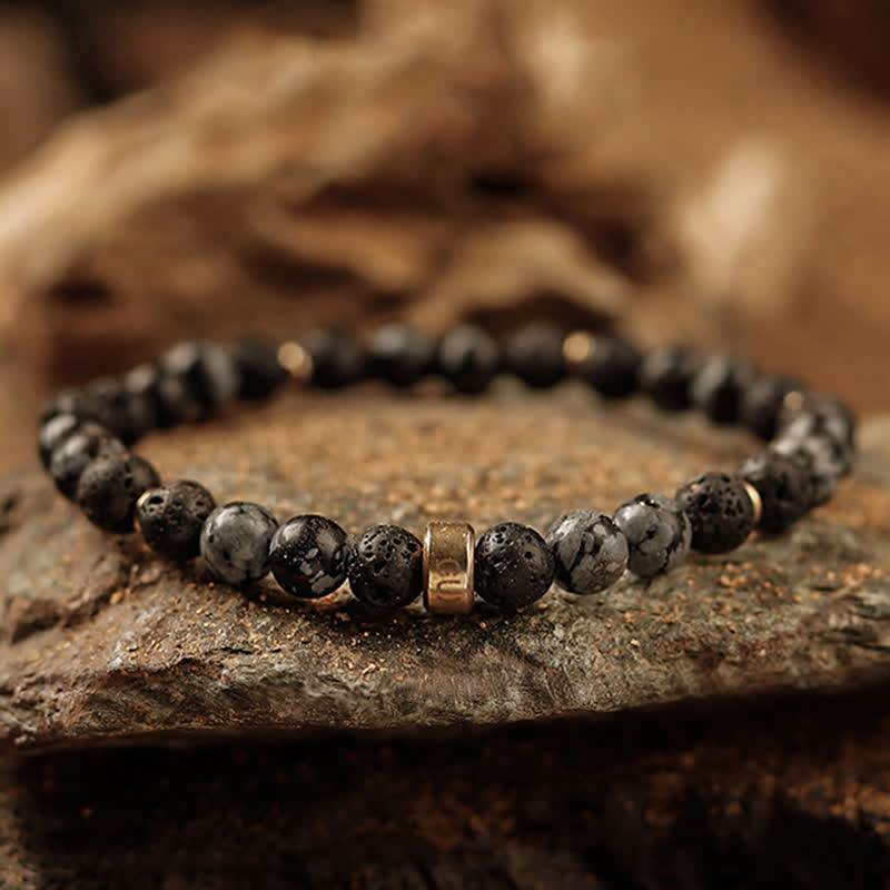 Olivenorma 6mm Natural Stone Men's Beaded Bracelet - image 17