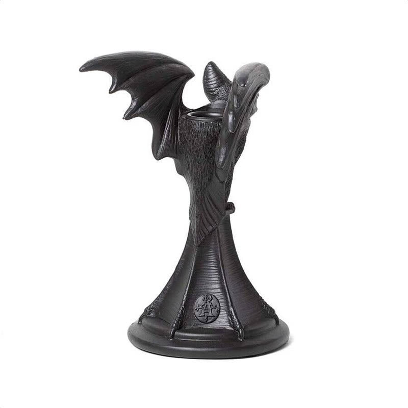 Olivenorma Resin Gothic Cat Shaped Candlestick Holder - image 4
