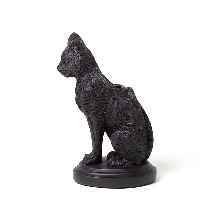 Olivenorma Gothic Cat Wolf Figurine Candle Stick Holder - image 2