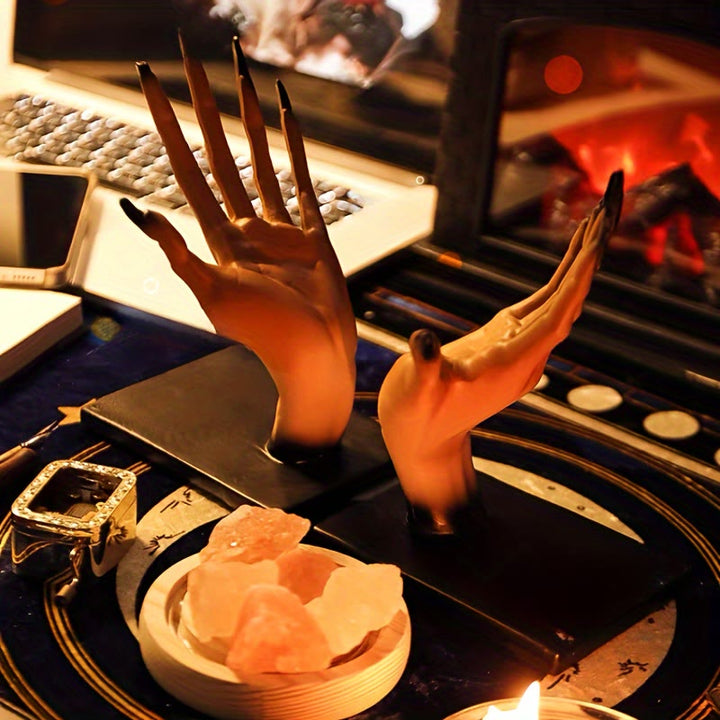 Olivenorma Lifelike Witch Hands Bookstand Bookend Ornament - image 2