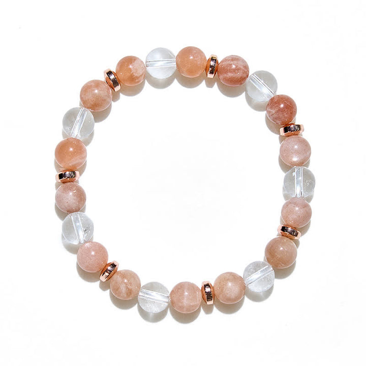 Olivenorma Natural Sun Stone Clear Crystal Women Bracelet - image 3