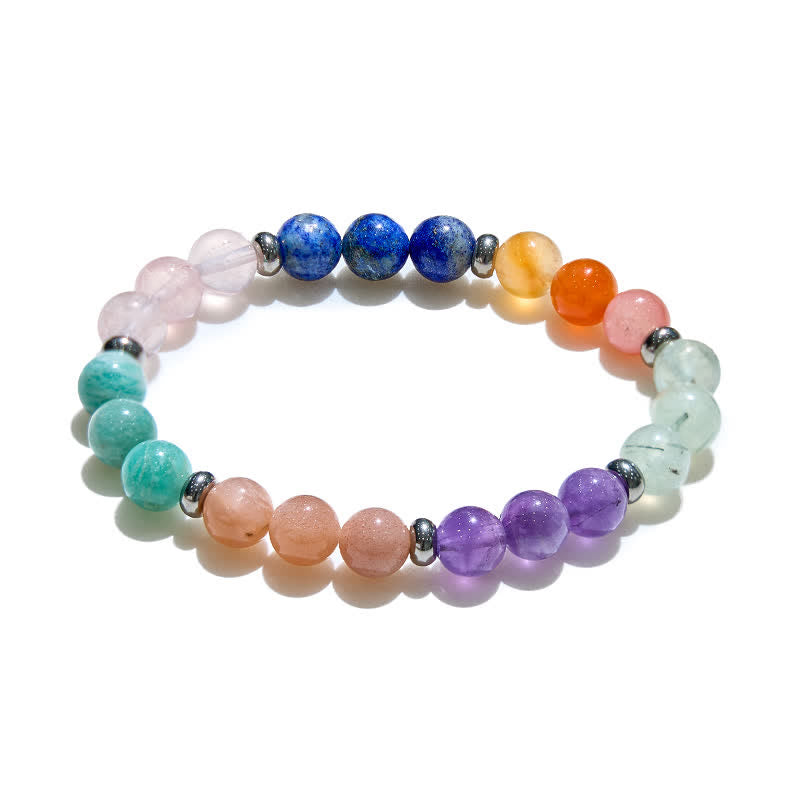 Olivenorma 8mm Various Natural Crystal Beads Women Bracelet - image 2