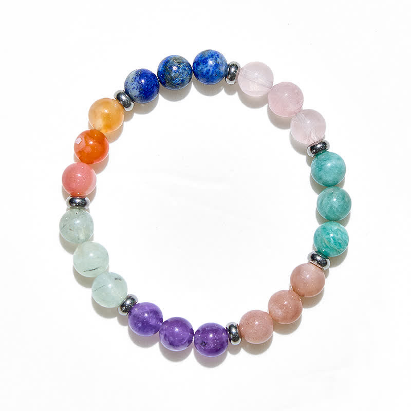 Olivenorma 8mm Various Natural Crystal Beads Women Bracelet - image 3