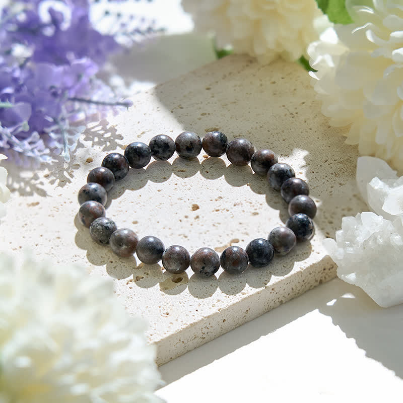Olivenorma 6-12mm Natural Yooperlite Beads Bracelet - 12mm - image 0