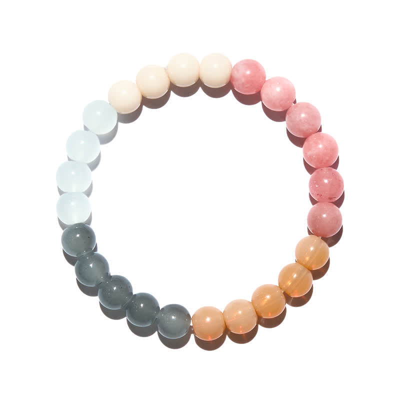 Olivenorma 4 Types of Natural Crystal Beads Bracelet - image 3