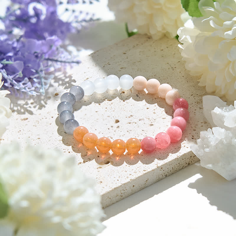 Olivenorma 4 Types of Natural Crystal Beads Bracelet - Natural Crystal - image 0