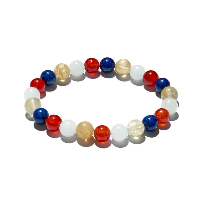 Olivenorma Natural Crystal Gold Rutilated Quartz Beads Bracelet - image 3