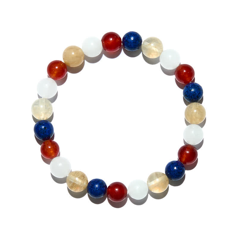 Olivenorma Natural Crystal Gold Rutilated Quartz Beads Bracelet - image 4