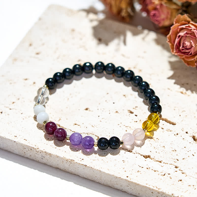 Olivenorma 6mm Natural Obsidian Crystal Beads Bracelet - image 3