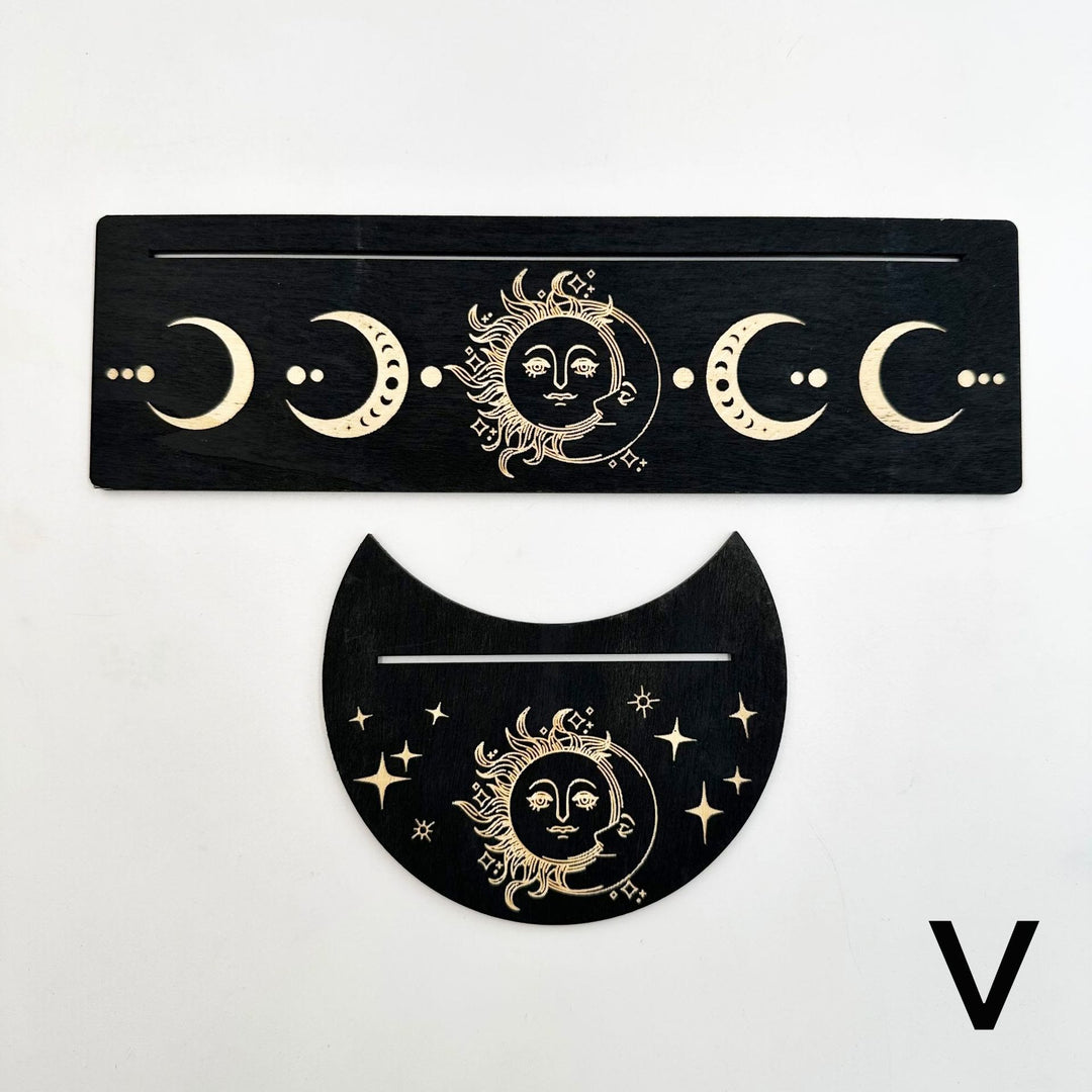 Olivenorma Wooden Moon Phase Tarot Card Stand Holder - image 1