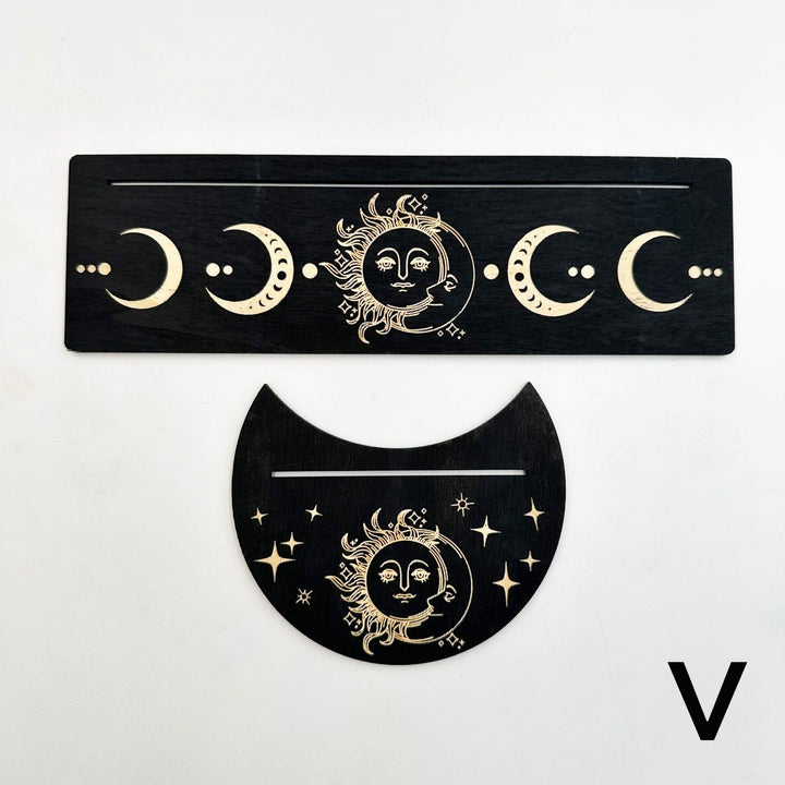 Olivenorma Wooden Moon Phase Tarot Card Stand Holder - image 1