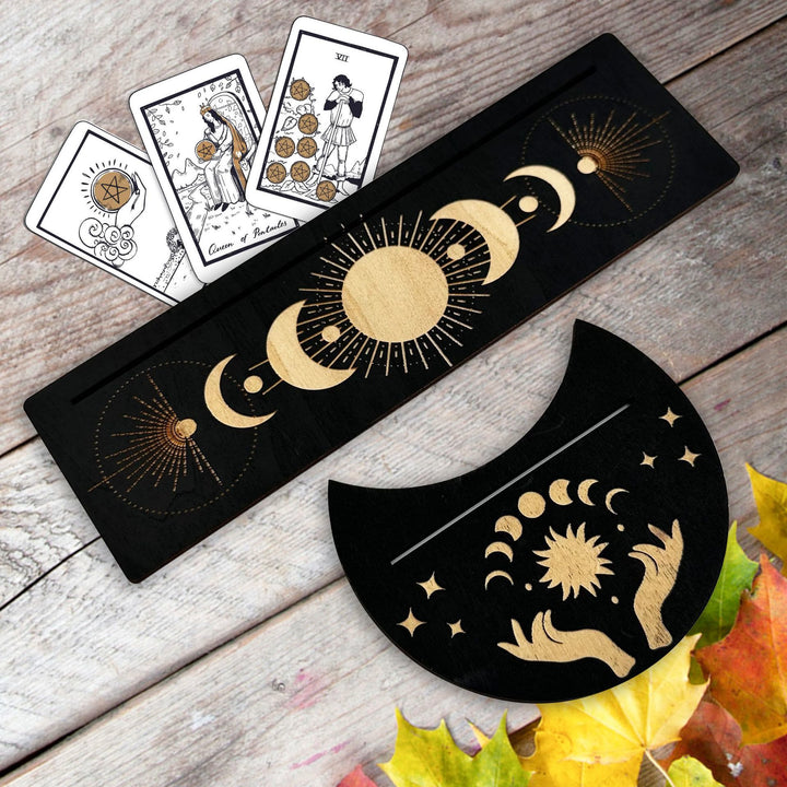 Olivenorma Wooden Moon Phase Tarot Card Stand Holder - Style Z - image 10