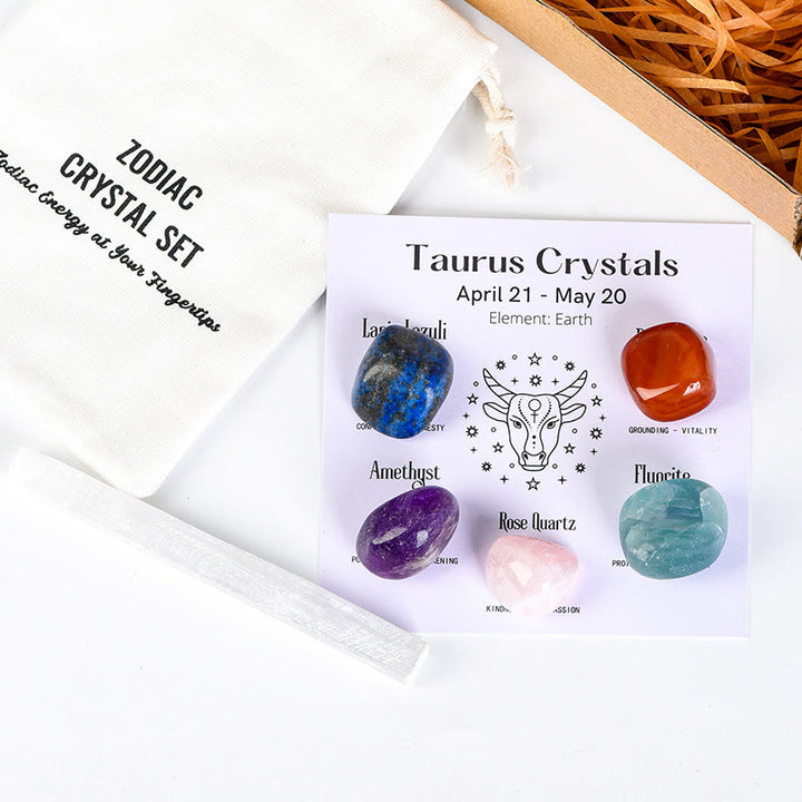 Olivenorma Zodiac 12 Constellations Healing Natural Crystal Set - Taurus - image 7