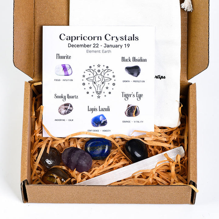 Olivenorma Zodiac 12 Constellations Healing Natural Crystal Set - image 28