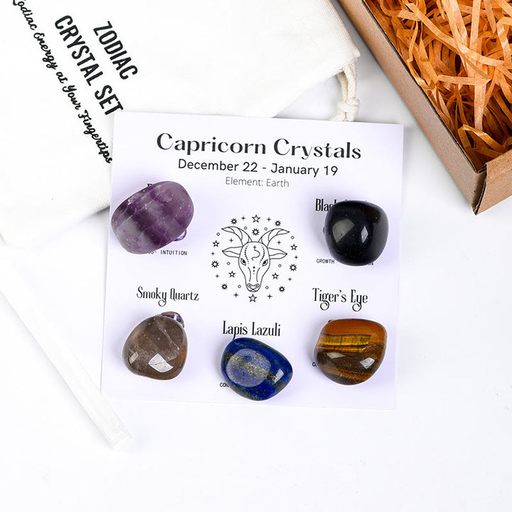 Olivenorma Zodiac 12 Constellations Healing Natural Crystal Set - Capricorn - image 27