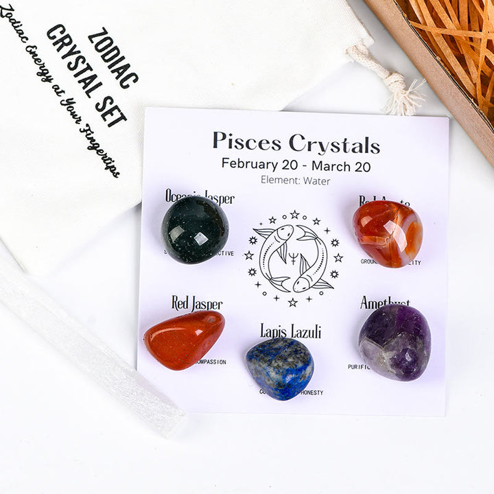 Olivenorma Zodiac 12 Constellations Healing Natural Crystal Set - Pisces - image 30