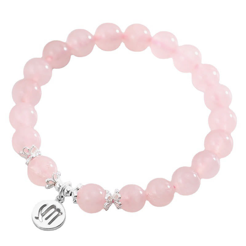 Olivenorma Natural Rose Quartz Zodiac Cute Women's Bracelet - image 1