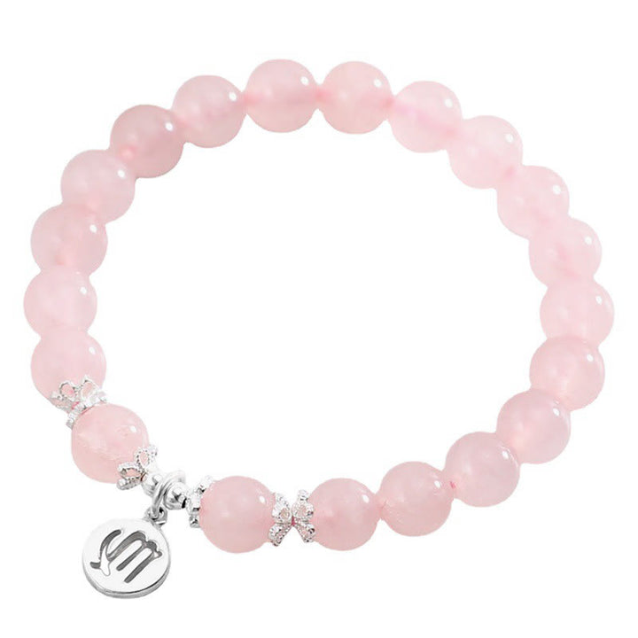 Olivenorma Natural Rose Quartz Zodiac Cute Women's Bracelet - image 1