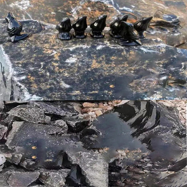 Olivenorma Natural Obsidian Yooperlite Raven Figurine Gemstone Decoration - image 3