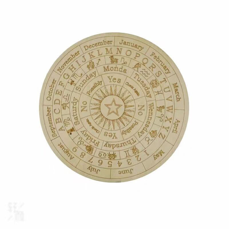 Olivenorma Witchcraft Wooden Dowsing Pendulum Energy Board - Style #3 - 25cm - image 3