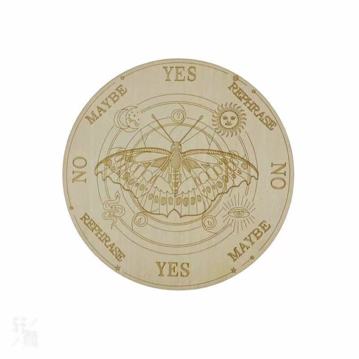 Olivenorma Witchcraft Wooden Dowsing Pendulum Energy Board - Style #2 - 25cm - image 2