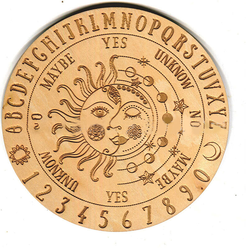 Olivenorma Witchcraft Wooden Dowsing Pendulum Energy Board - Style #12 - 25cm - image 15