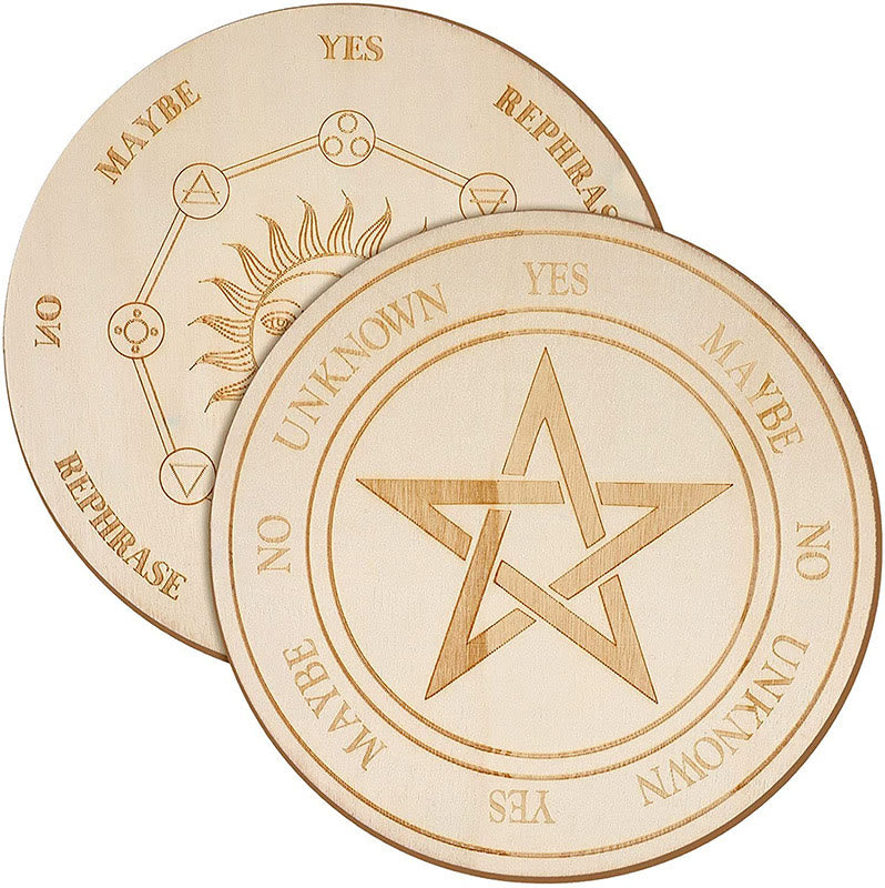 Olivenorma Witchcraft Wooden Dowsing Pendulum Energy Board - image 5