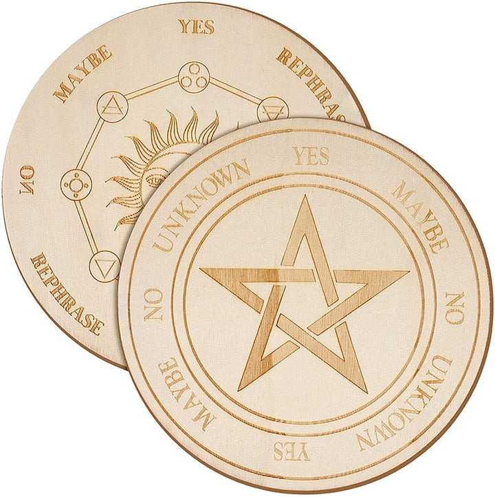 Olivenorma Witchcraft Wooden Dowsing Pendulum Energy Board - image 5