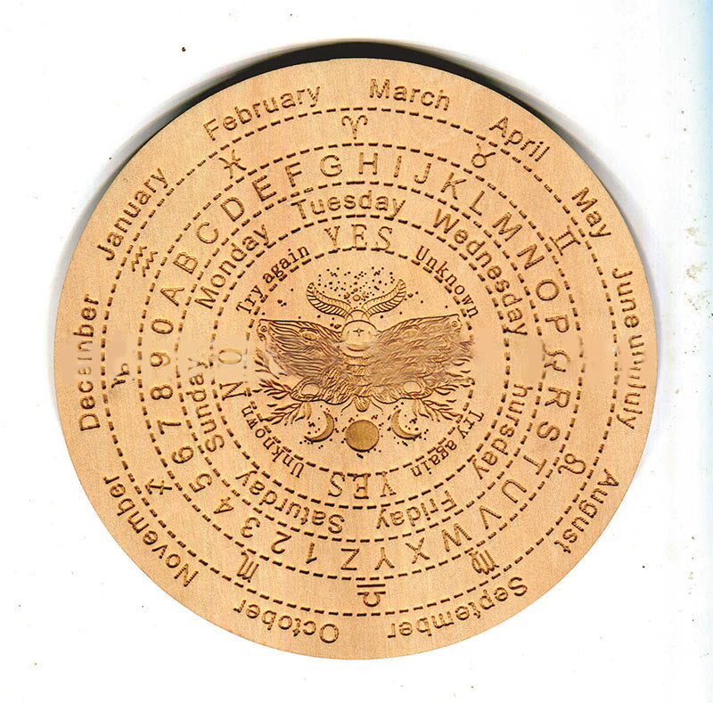 Olivenorma Witchcraft Wooden Dowsing Pendulum Energy Board - Style #11 - 25cm - image 14