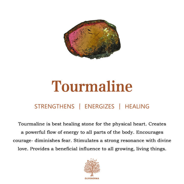 Olivenorma Natural Amethyst Tourmaline Beads Bracelet - image 6