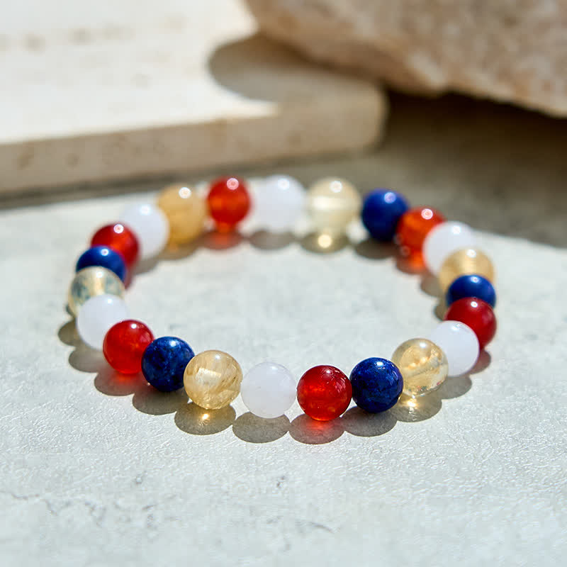 Olivenorma Natural Crystal Gold Rutilated Quartz Beads Bracelet - image 2